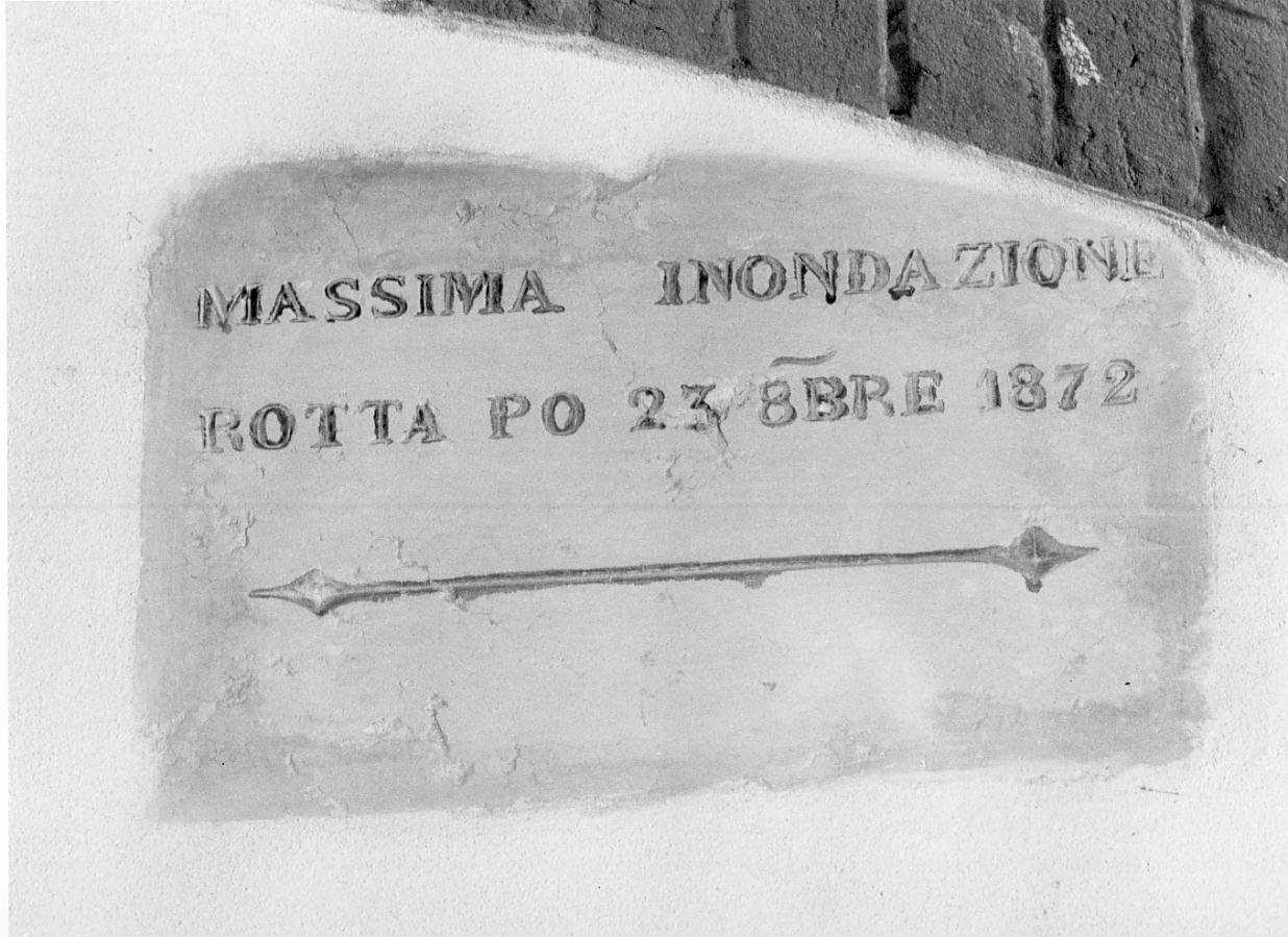 lapide documentaria - ambito mantovano (sec. XIX)