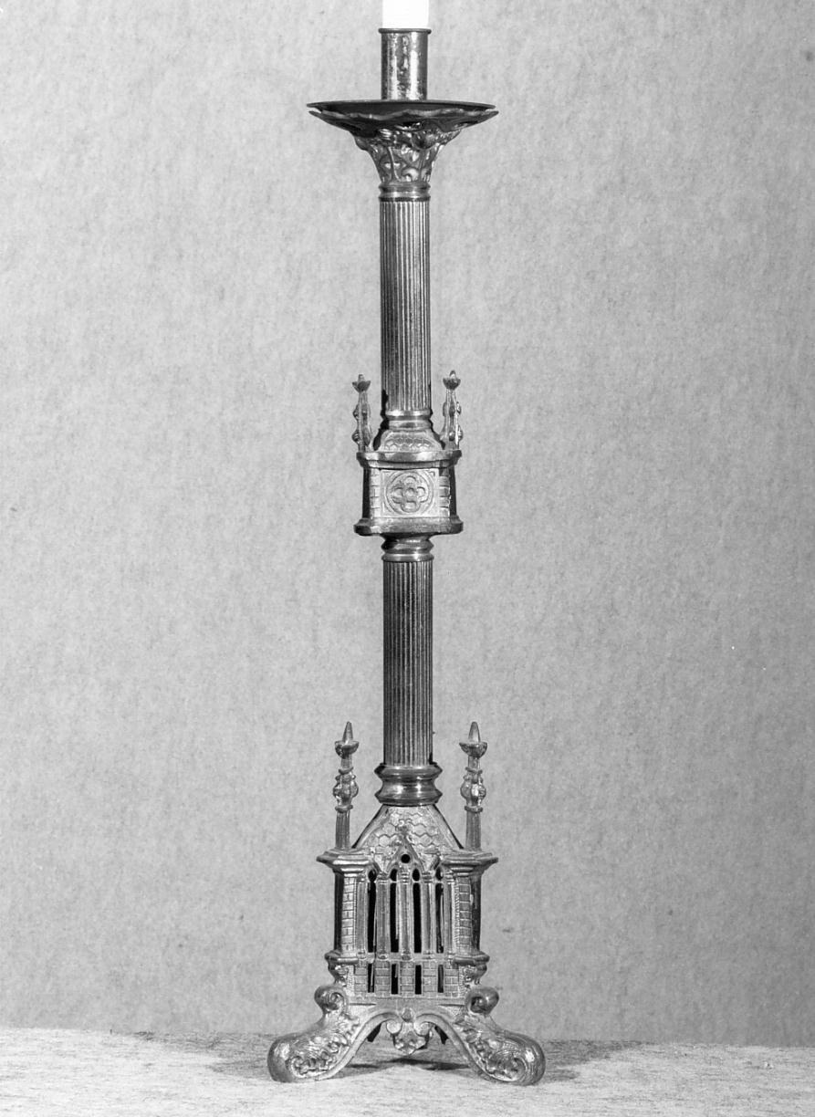 candeliere d'altare - ambito mantovano (primo quarto sec. XX)