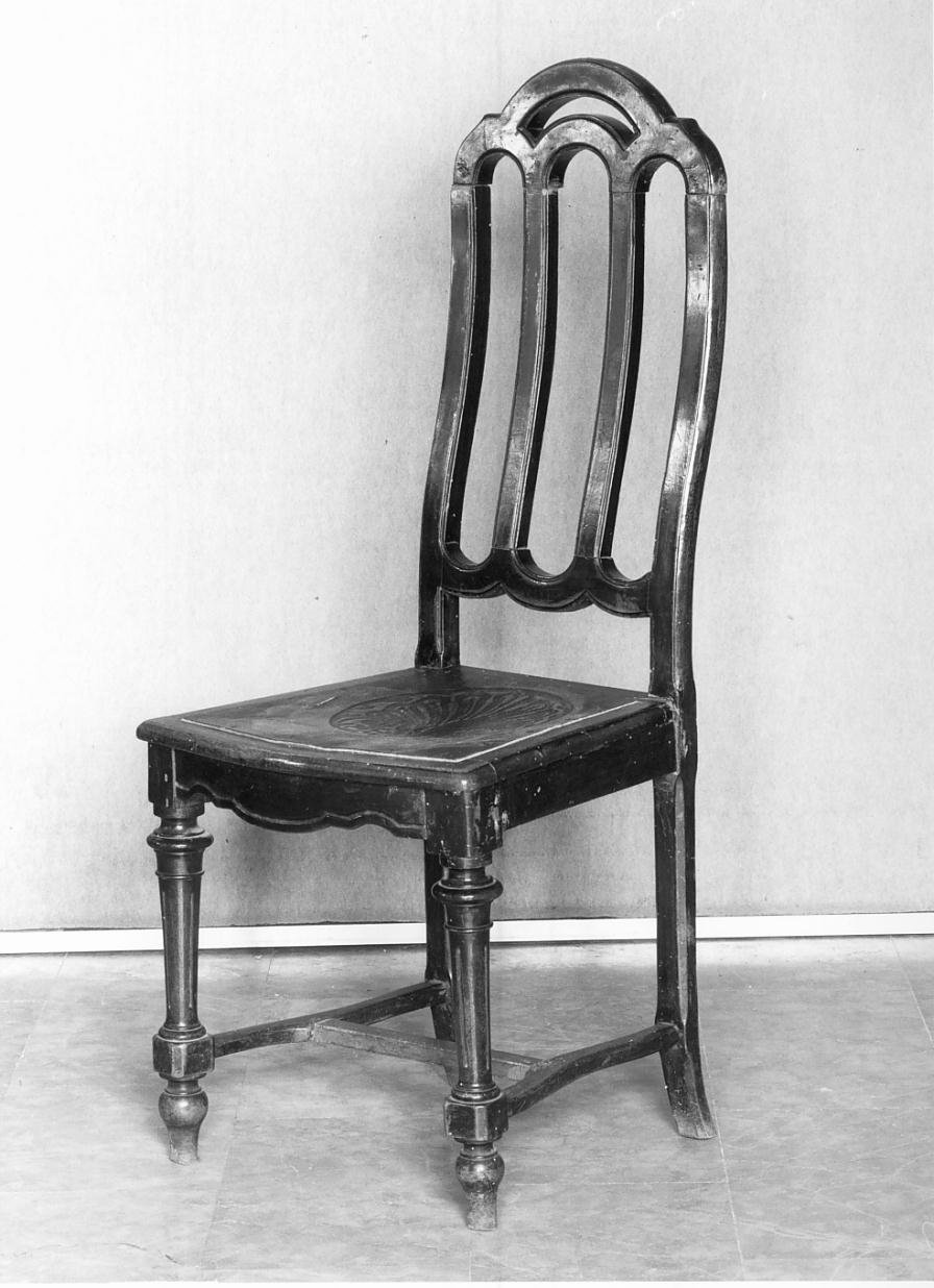 sedia - ambito lombardo (fine/inizio secc. XIX/ XX)