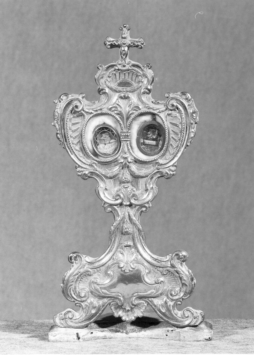 reliquiario - a ostensorio - ambito mantovano (sec. XVIII)
