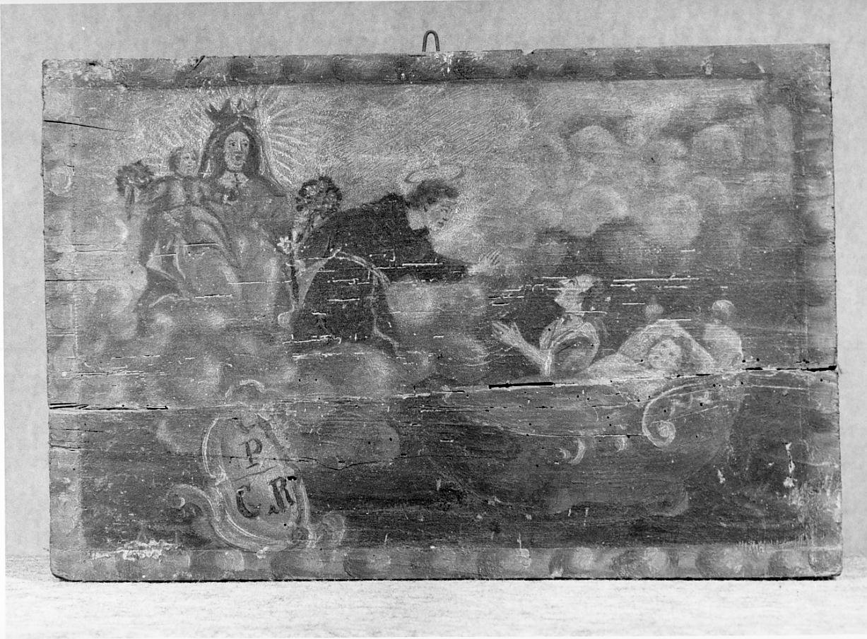 Ringraziamento alla Madonna e a Sant'Antonio per grazia ricevuta (ex voto) - ambito lombardo (terzo quarto sec. XVIII)