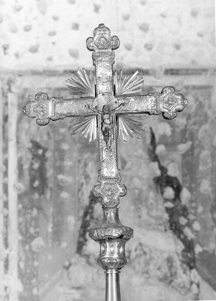croce processionale - ambito mantovano (prima metà sec. XVIII)