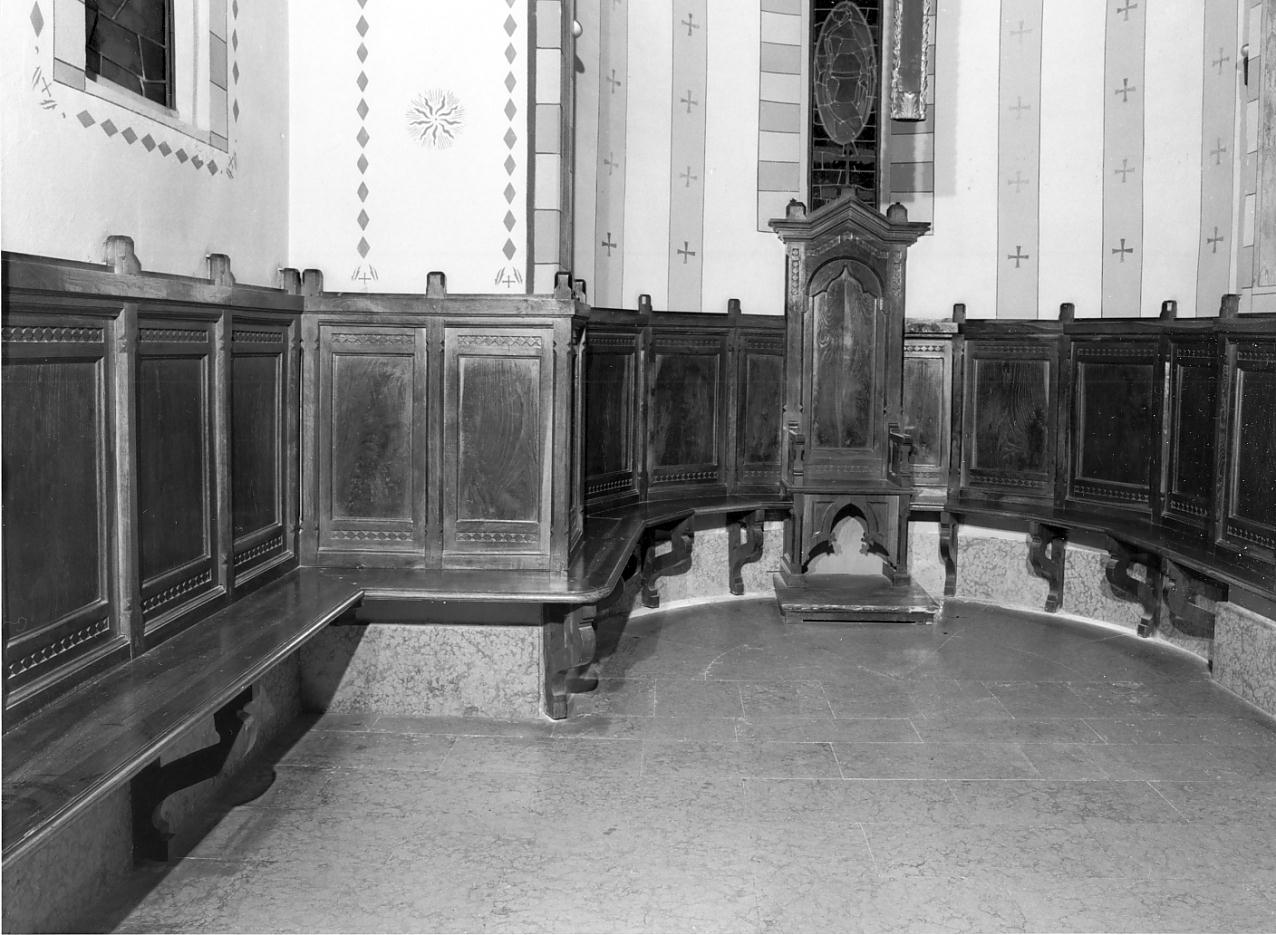 stalli del coro, opera isolata di Gilioli Arturo, Caleffi Attilio (sec. XX)