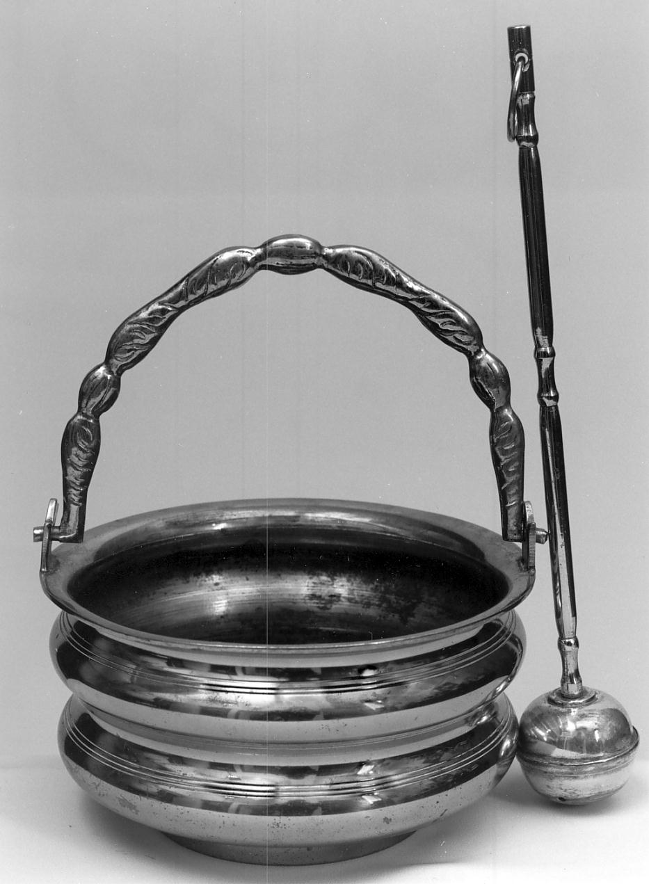 secchiello per l'acqua benedetta, opera isolata - ambito lombardo (sec. XIX)
