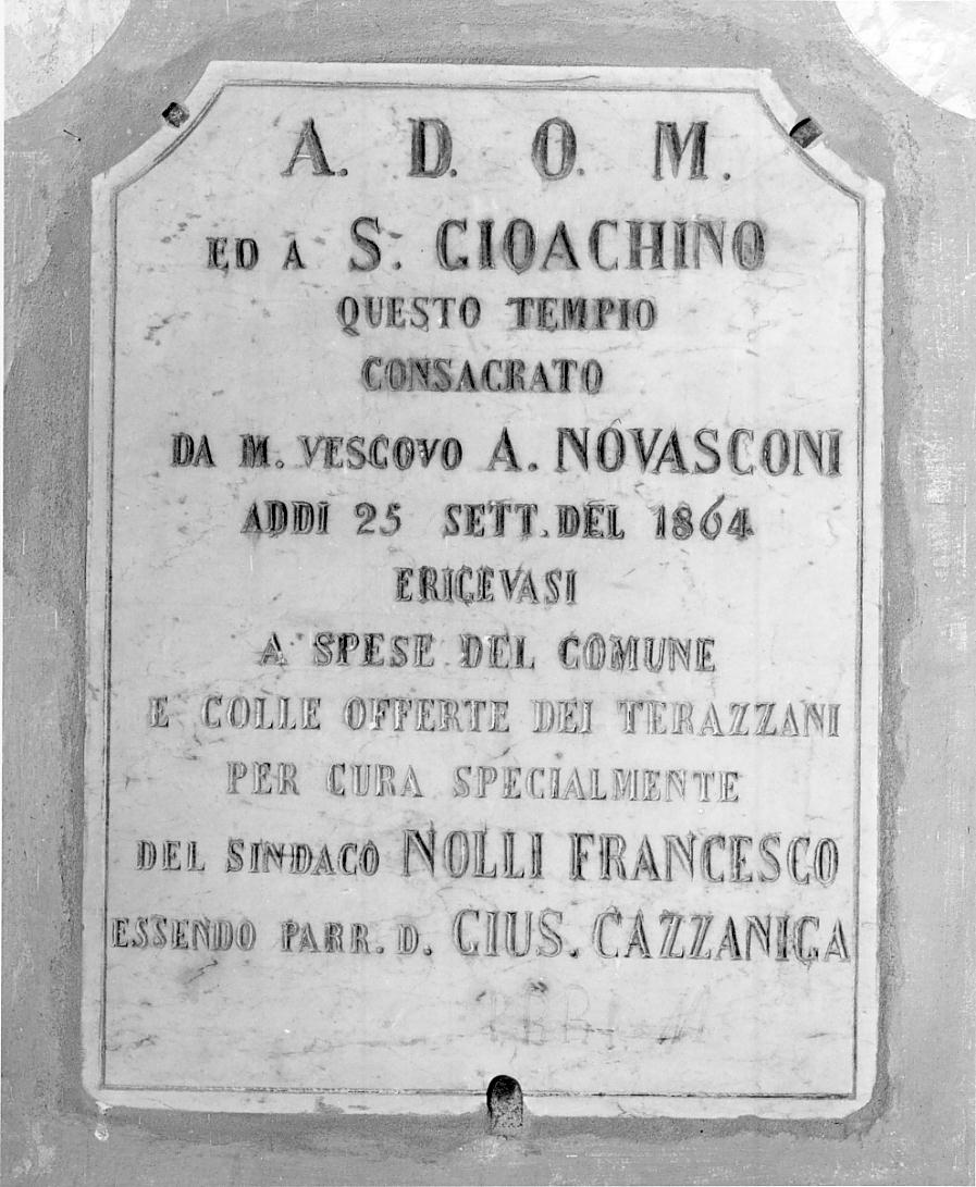 lapide, opera isolata - ambito cremonese (sec. XIX)