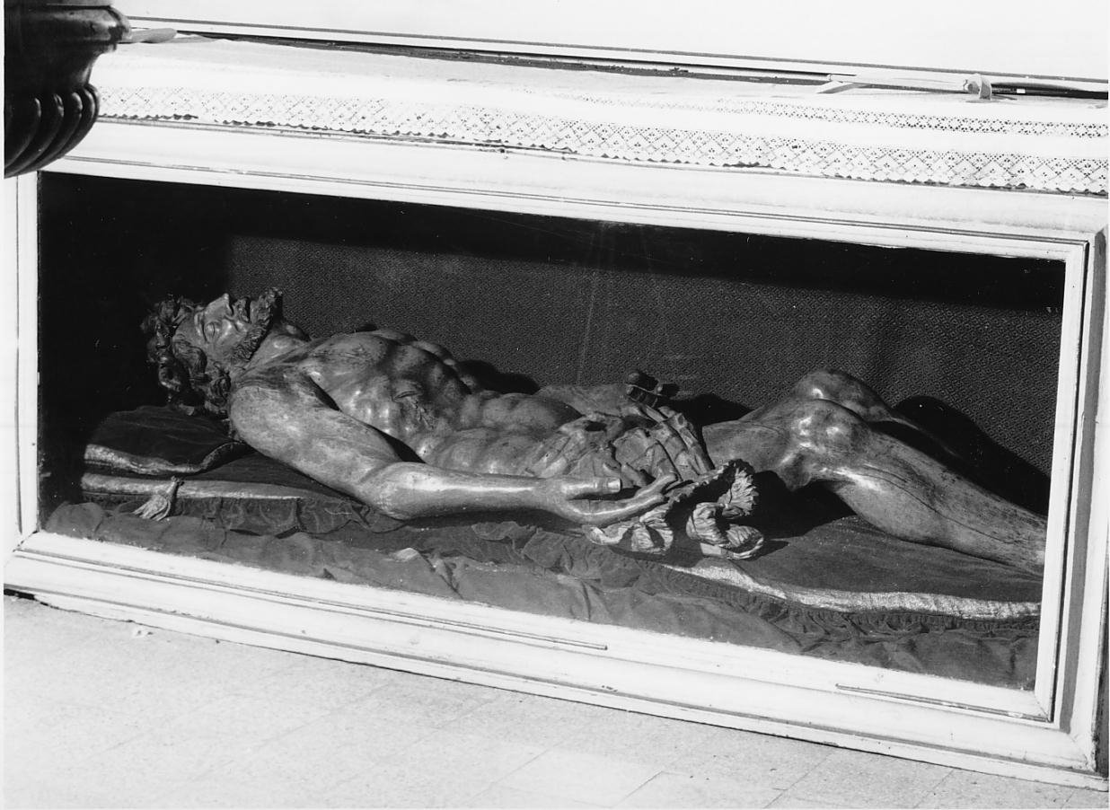 Cristo morto (statua) di Piazzalonga Federico (sec. XVII)