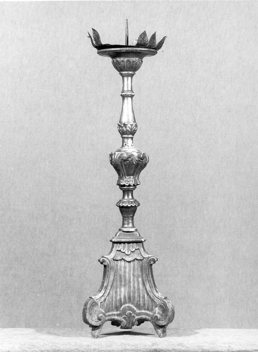 candeliere d'altare - ambito lombardo (sec. XVIII)