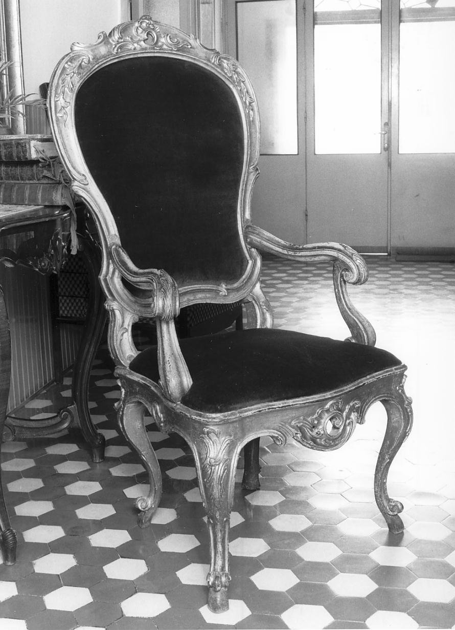 sedia - a braccioli - ambito veneto (prima metà sec. XIX)