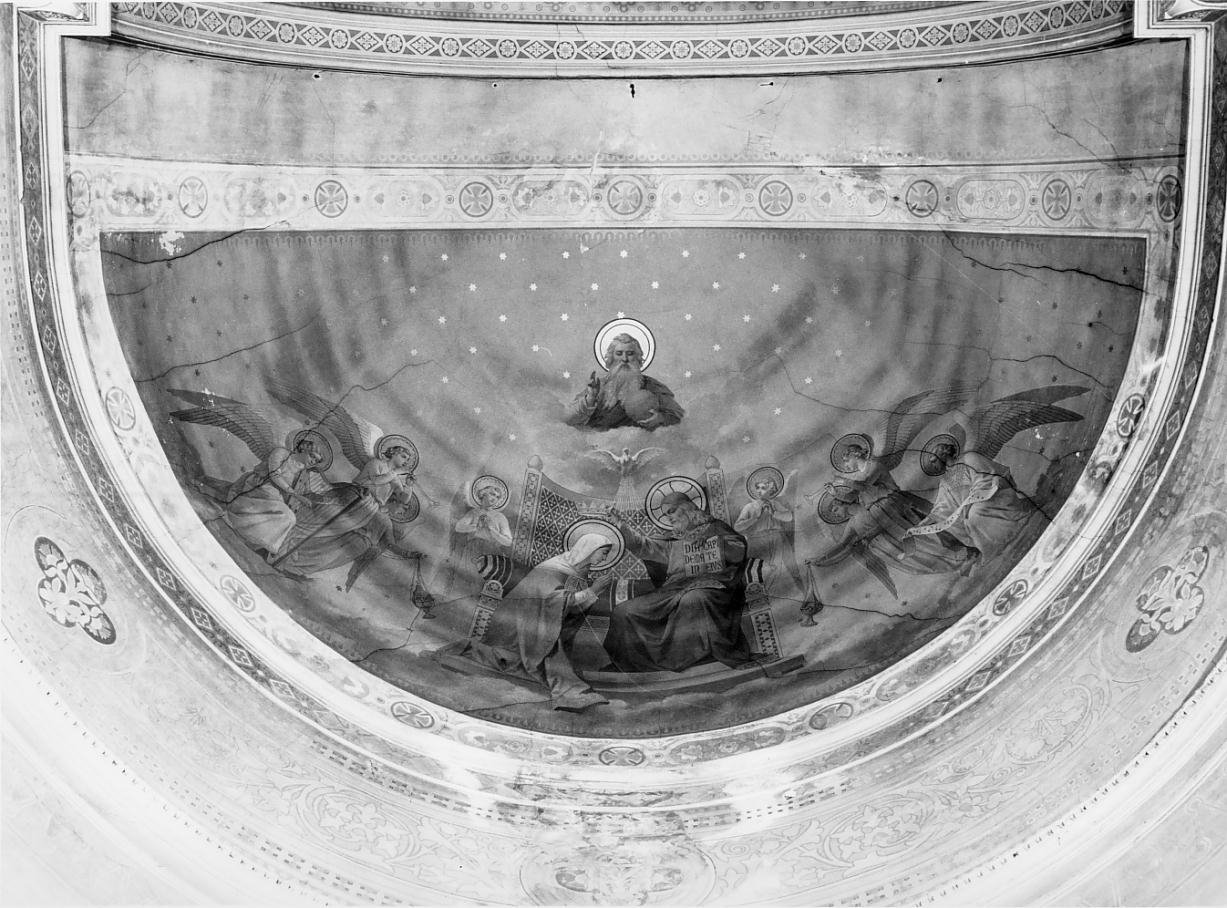 Incoronazione di Maria Vergine (dipinto) di Paoletti (fine sec. XIX)