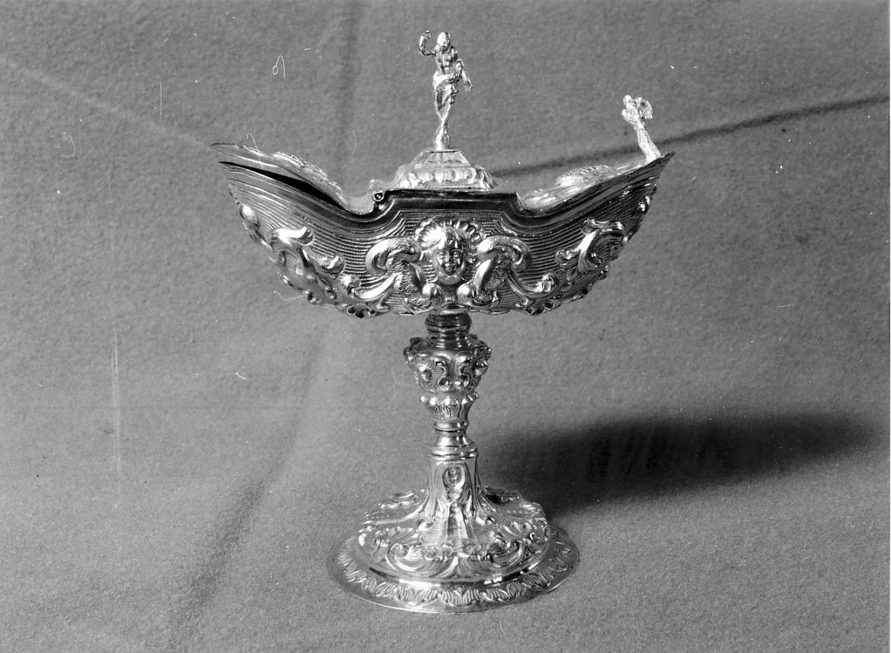 navicella portaincenso, opera isolata - ambito cremonese (seconda metà sec. XVIII)