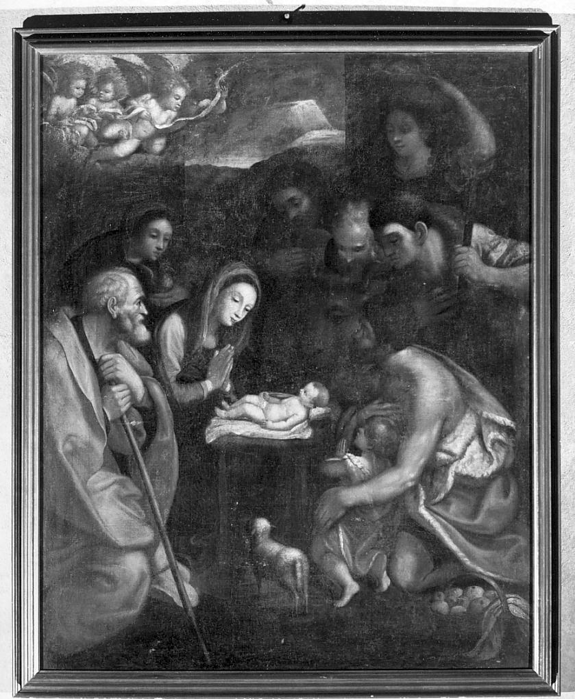 adorazione dei pastori (dipinto, elemento d'insieme) - ambito cremonese (primo quarto sec. XVII)