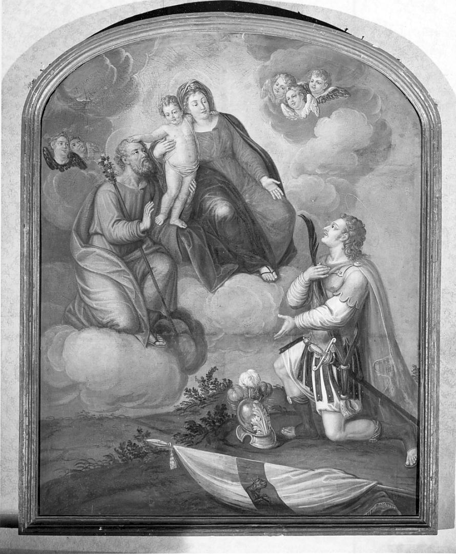 Madonna in gloria tra Santi (dipinto, insieme) - ambito lombardo (inizio sec. XIX)