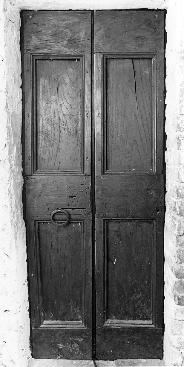 porta - a due battenti, opera isolata - ambito lombardo (prima metà sec. XIX)