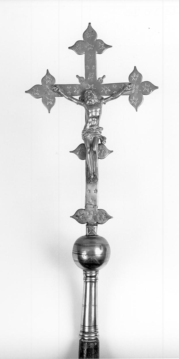 croce processionale, opera isolata - ambito lombardo (prima metà sec. XIX)