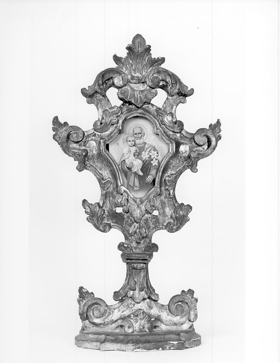 reliquiario - a ostensorio, serie - ambito lombardo (seconda metà sec. XVIII)