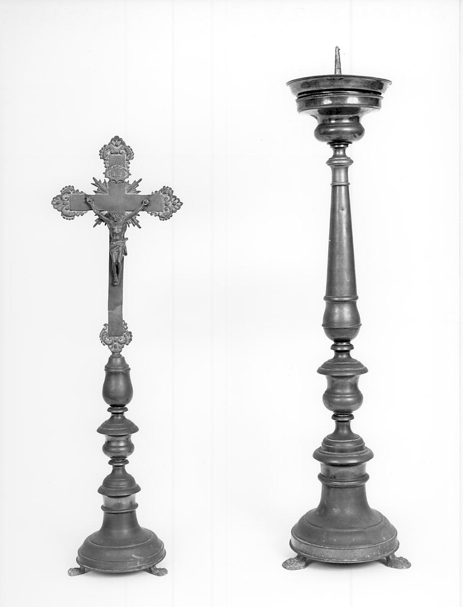 candeliere d'altare, serie - ambito lombardo (primo quarto sec. XX)