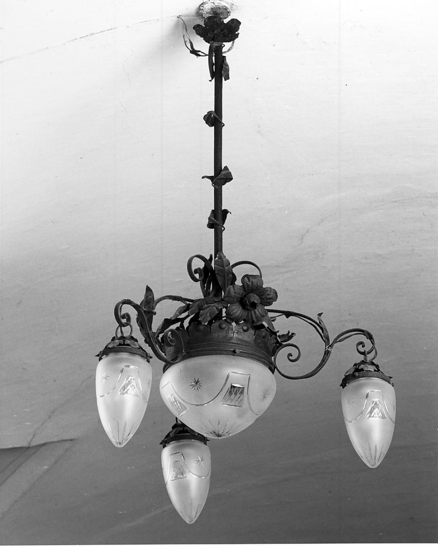lampadario, opera isolata - ambito lombardo (prima metà sec. XX)