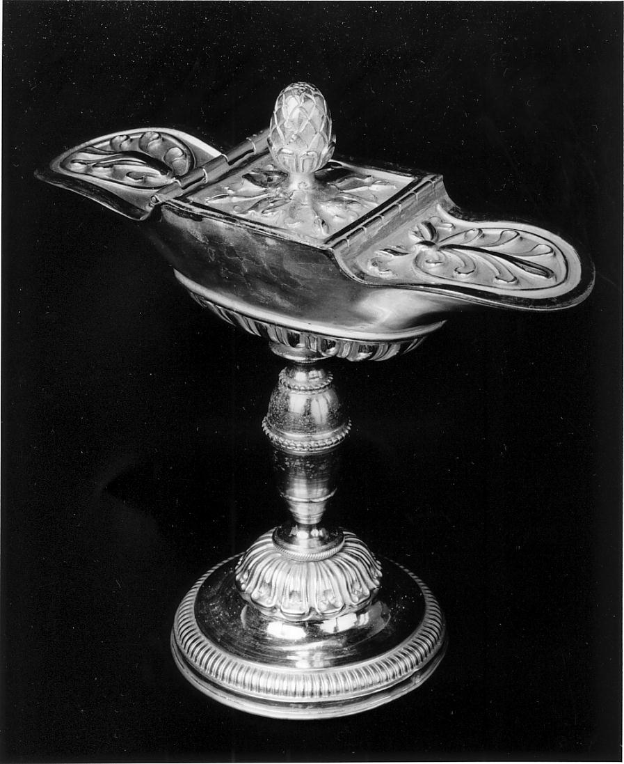 navicella portaincenso, opera isolata - ambito cremonese (fine/inizio secc. XIX/ XX)