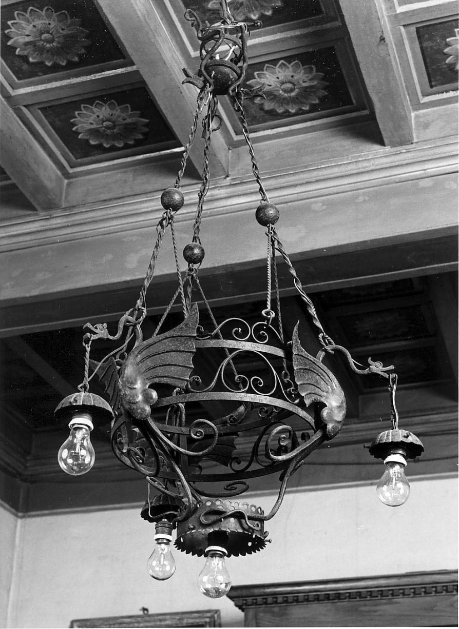 lampadario, opera isolata - ambito lombardo (prima metà sec. XX)