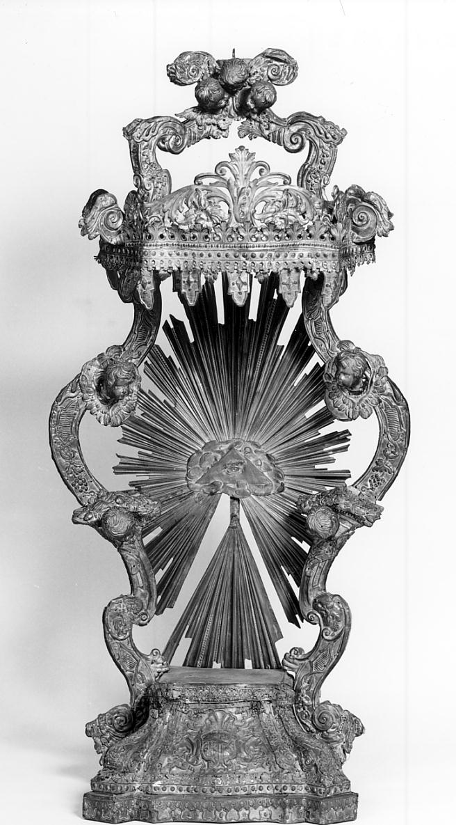 tronetto per esposizione eucaristica, opera isolata - ambito cremonese (seconda metà sec. XVIII)