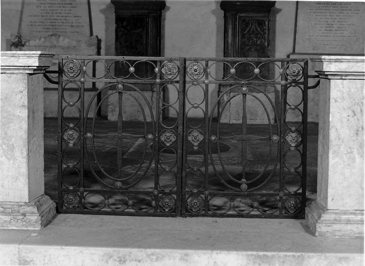 cancello di balaustrata, insieme - ambito mantovano (terzo quarto sec. XIX)