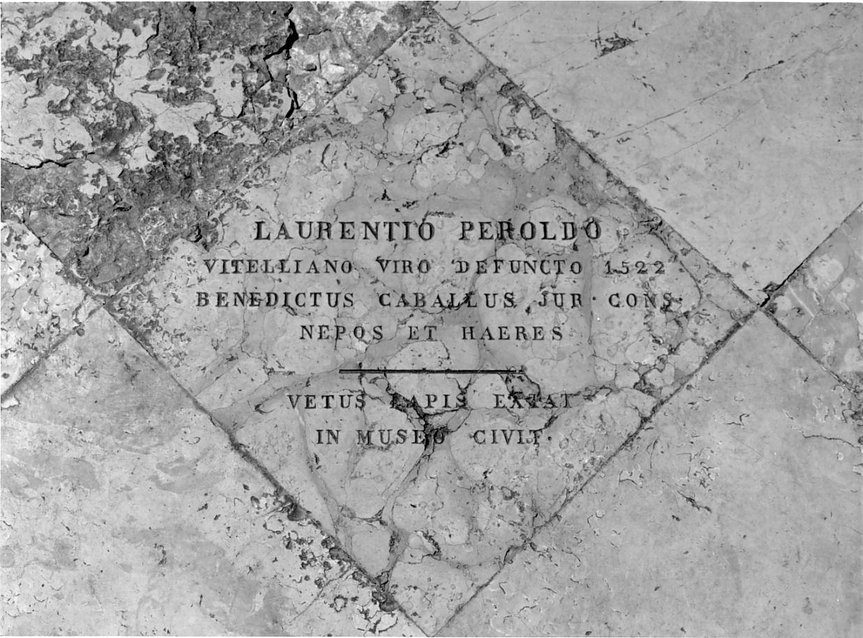 lapide, elemento d'insieme - ambito mantovano (terzo quarto sec. XIX)