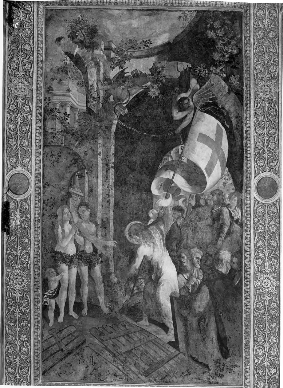 Discesa al Limbo (dipinto, elemento d'insieme) di Perla Fabrizio (attribuito) (secc. XVI/ XVII)