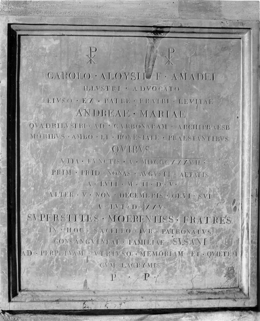 lapide, opera isolata - ambito mantovano (sec. XIX)