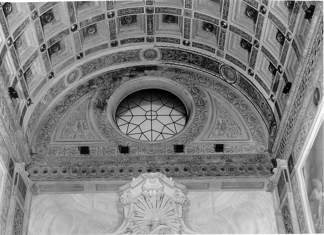 motivi decorativi a festoni e girali fitomorfi (dipinto, opera isolata) - ambito mantovano (sec. XX)