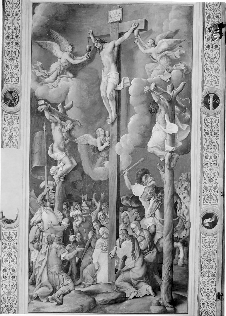 Crocifissione (dipinto, elemento d'insieme) di Pippi Giulio detto Giulio Romano (secondo quarto sec. XVI)