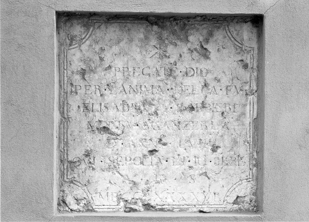 lapide - ambito lombardo (sec. XIX)