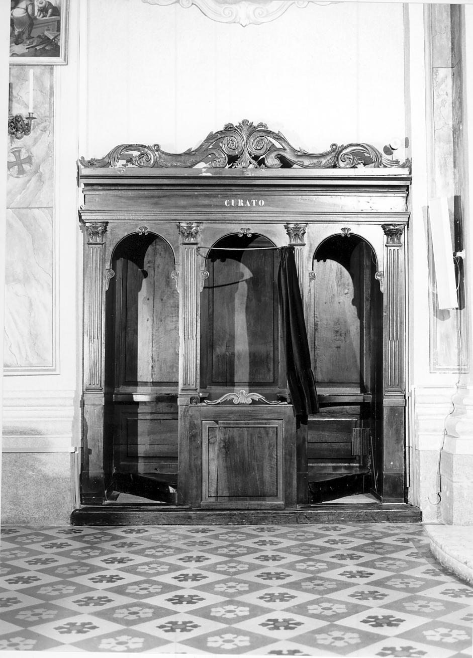 confessionale, serie - ambito lombardo (metà sec. XIX)