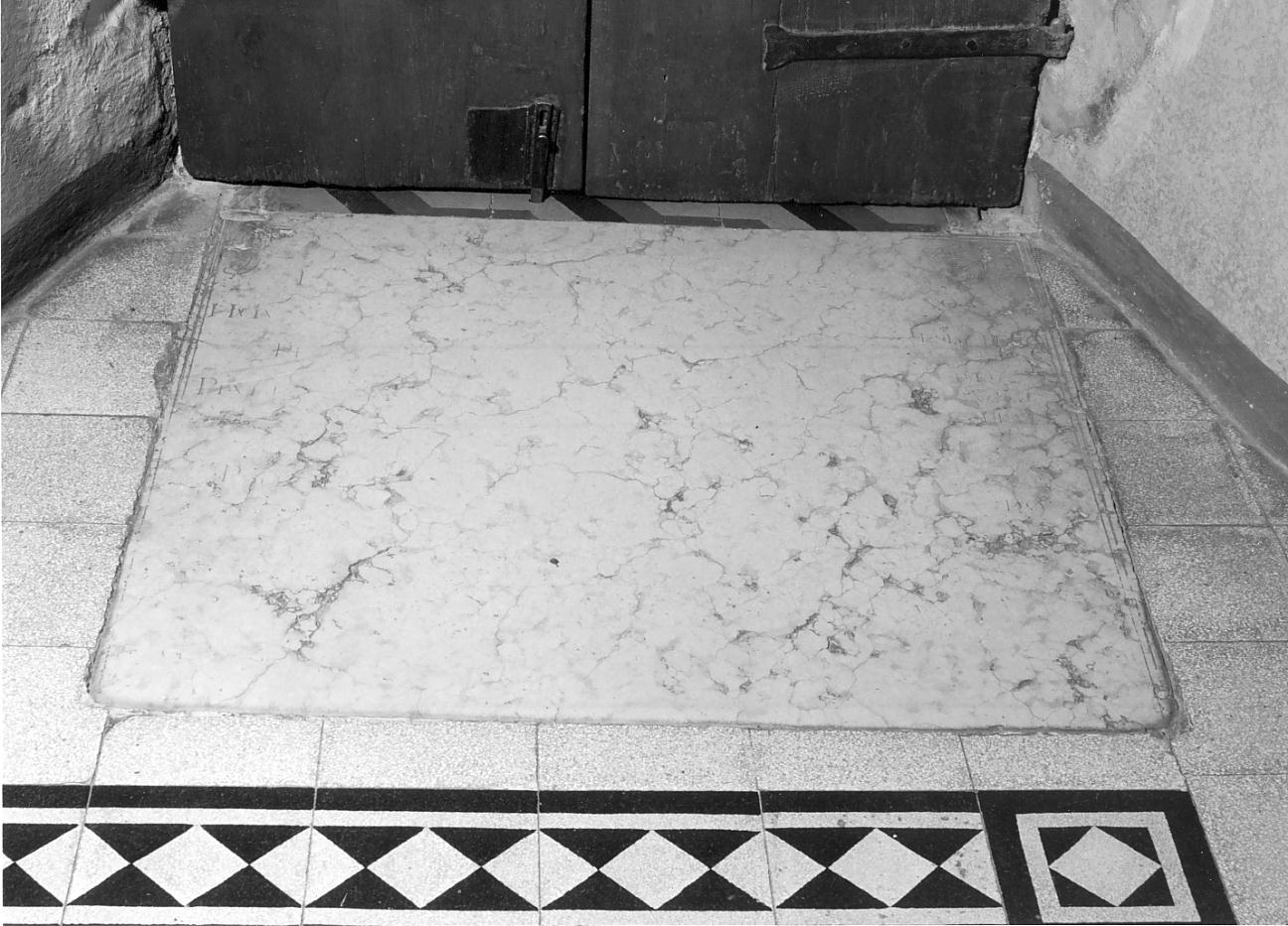 lapide, opera isolata - ambito lombardo (fine sec. XVIII)