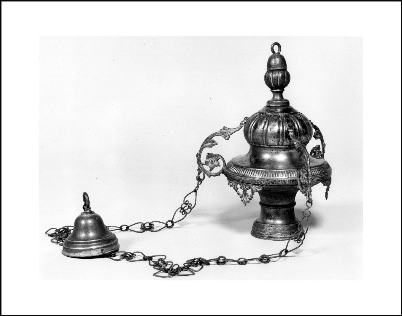 lampada pensile, opera isolata - ambito lombardo (fine sec. XIX)