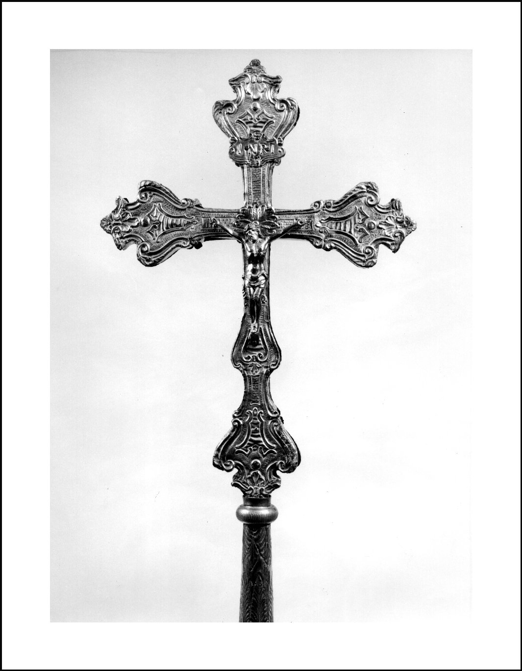 croce processionale, opera isolata - produzione lombarda (sec. XIX)