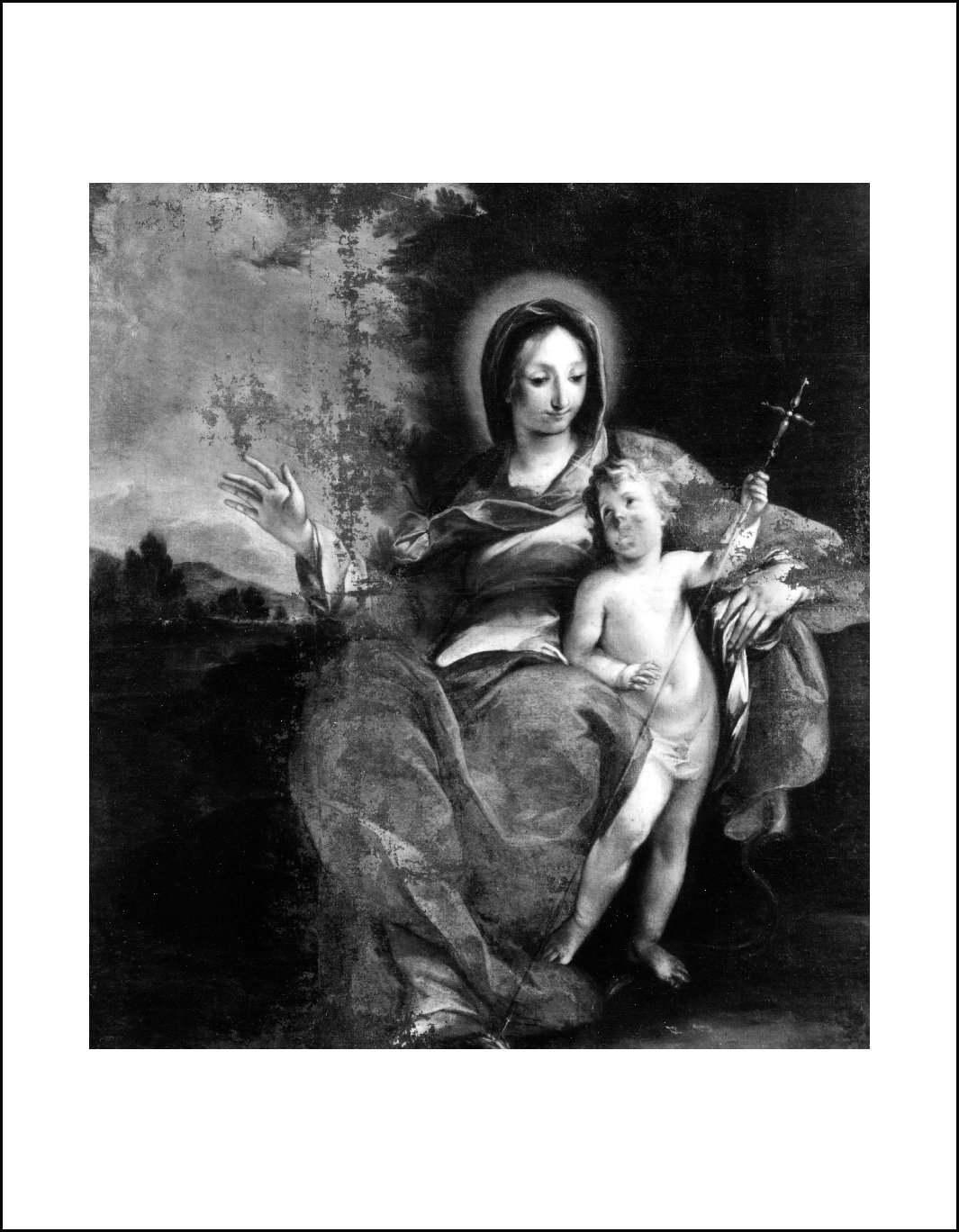 Madonna con Gesù Bambino (dipinto, opera isolata) - ambito veneto, ambito emiliano (seconda metà sec. XVIII)