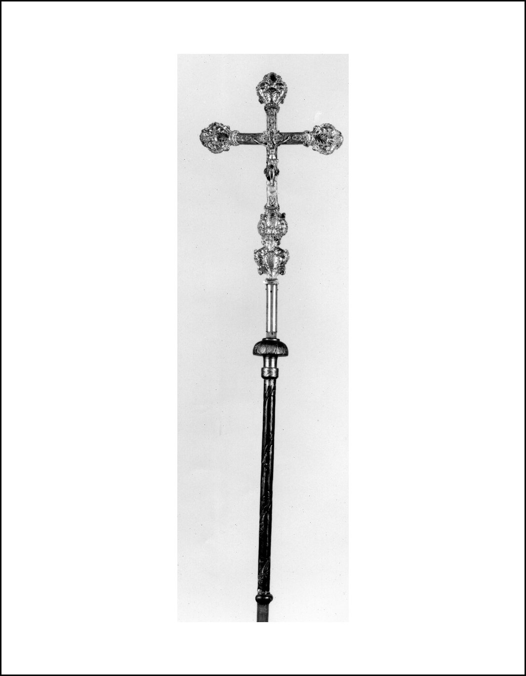 croce processionale, opera isolata - ambito lombardo (sec. XVIII)