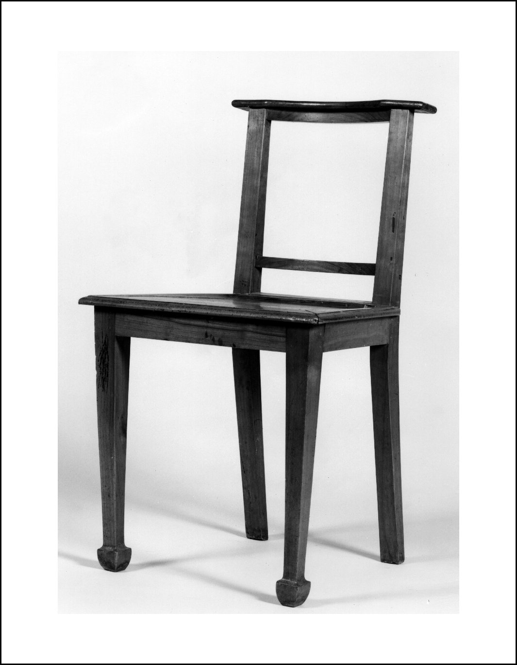 sedia, opera isolata - ambito lombardo (fine/inizio secc. XVIII/ XIX)