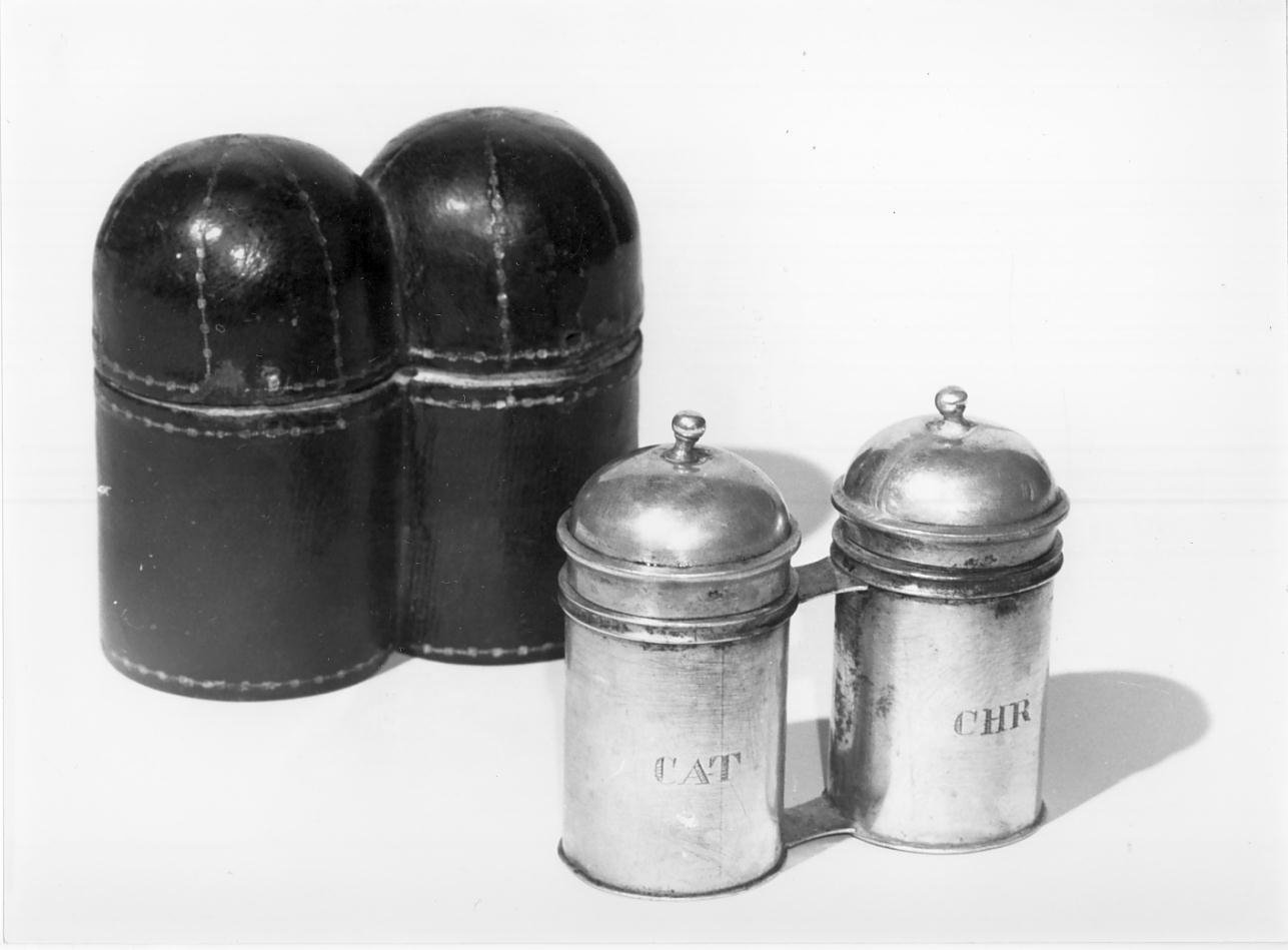 vasetti per oli santi - ambito mantovano (prima metà sec. XIX)