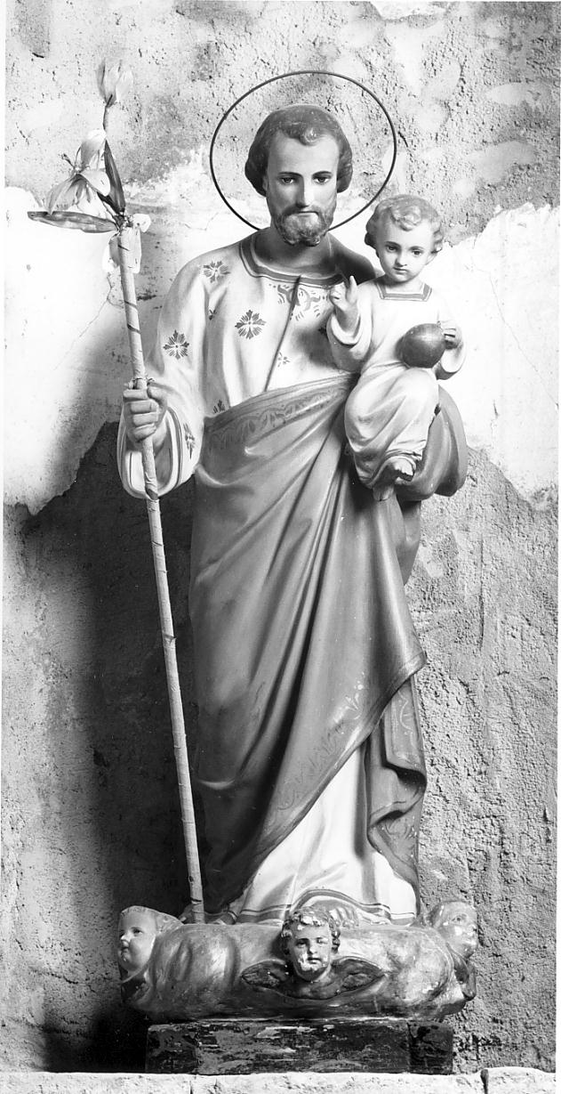 San Giuseppe e Gesù Bambino (statua, opera isolata) di Nardini Giuseppe (prima metà sec. XX)