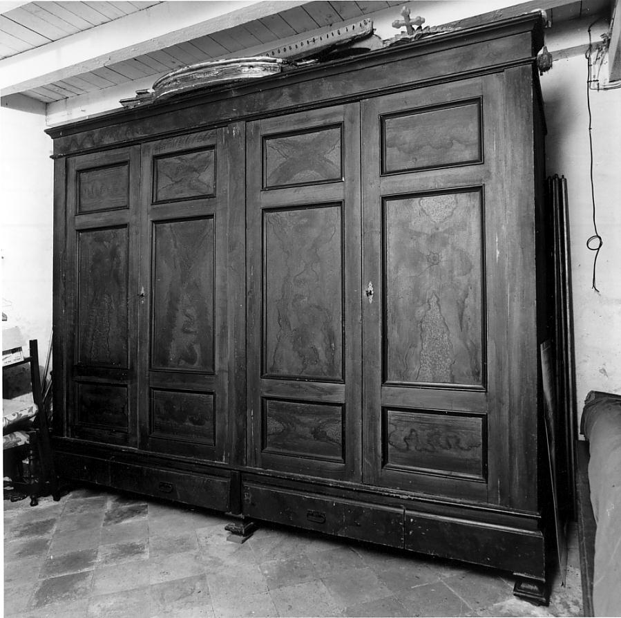 armadio, opera isolata - ambito lombardo (prima metà sec. XIX)