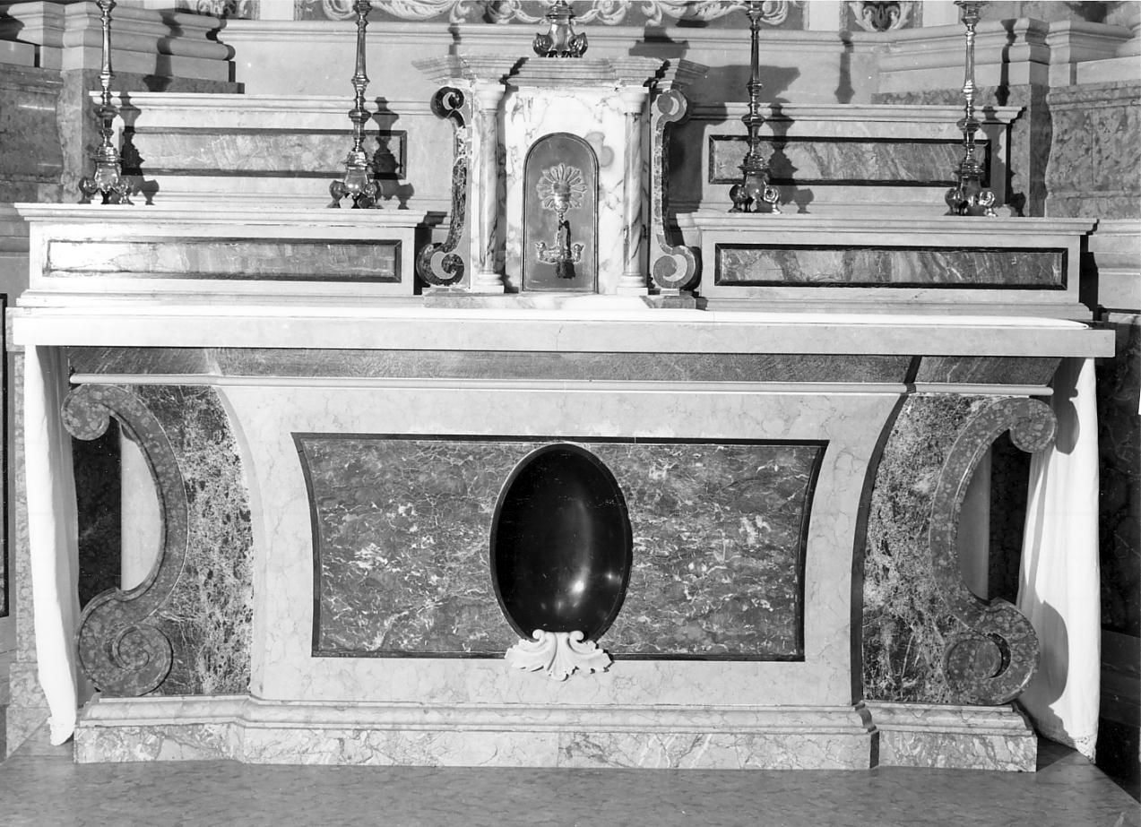 altare - a mensa, elemento d'insieme - ambito bresciano (seconda metà sec. XVIII)
