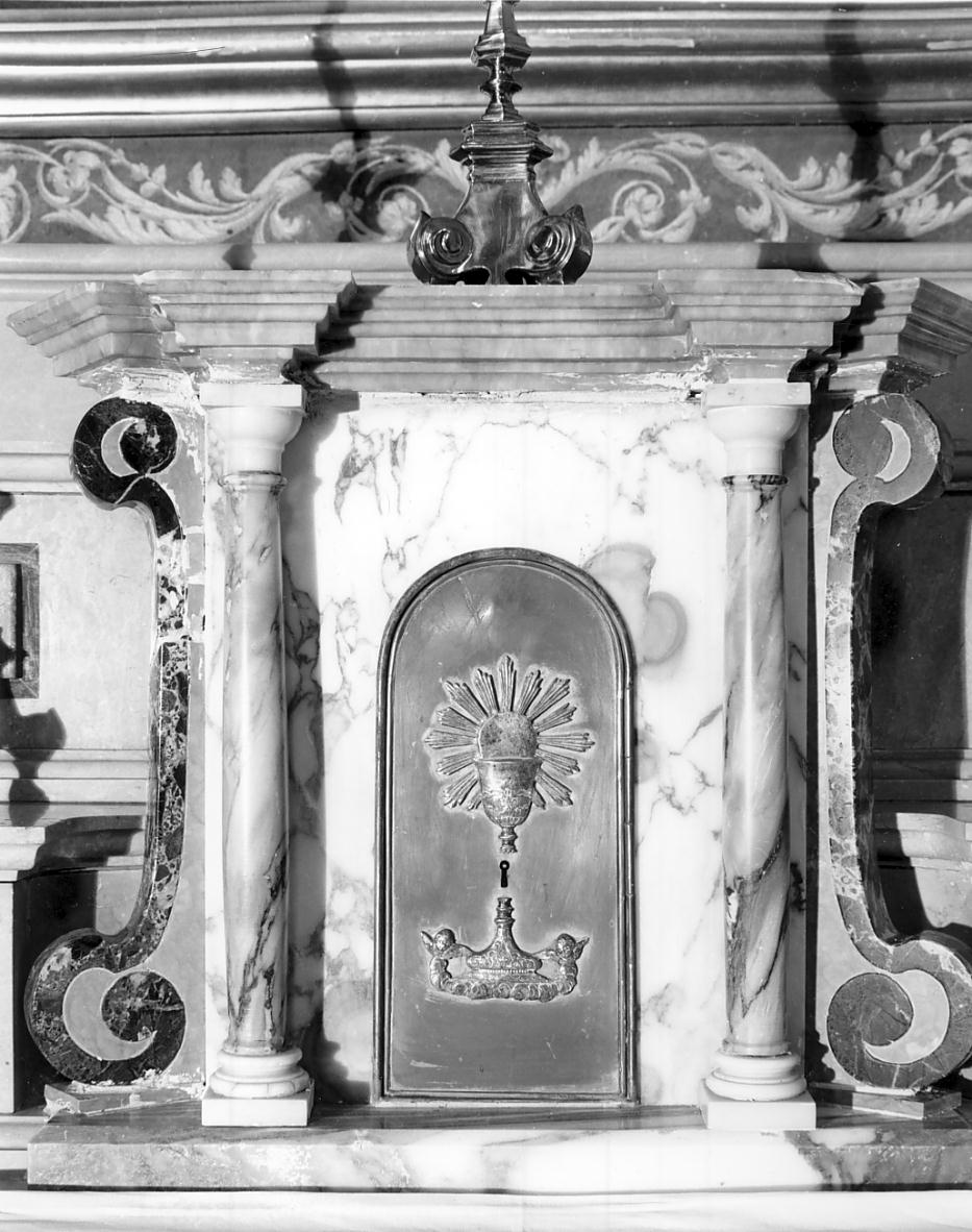 tabernacolo - a frontale architettonico, elemento d'insieme - ambito bresciano (terzo quarto sec. XVIII)