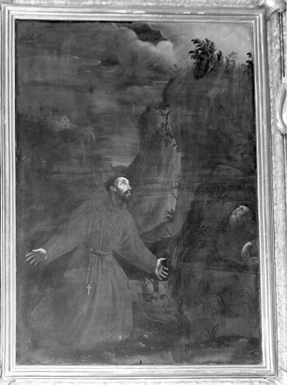 San Francesco d'Assisi riceve le stimmate (dipinto, opera isolata) di Mainardi Francesco (secondo quarto sec. XVII)