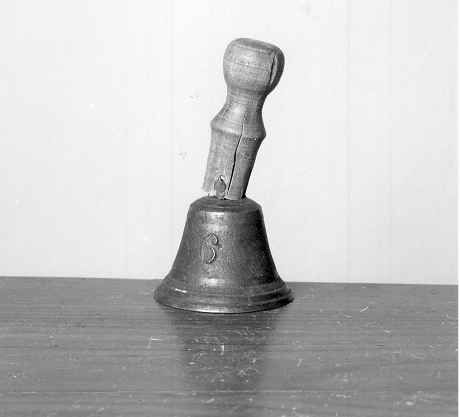 campanello d'altare, opera isolata - ambito lombardo (seconda metà sec. XIX)