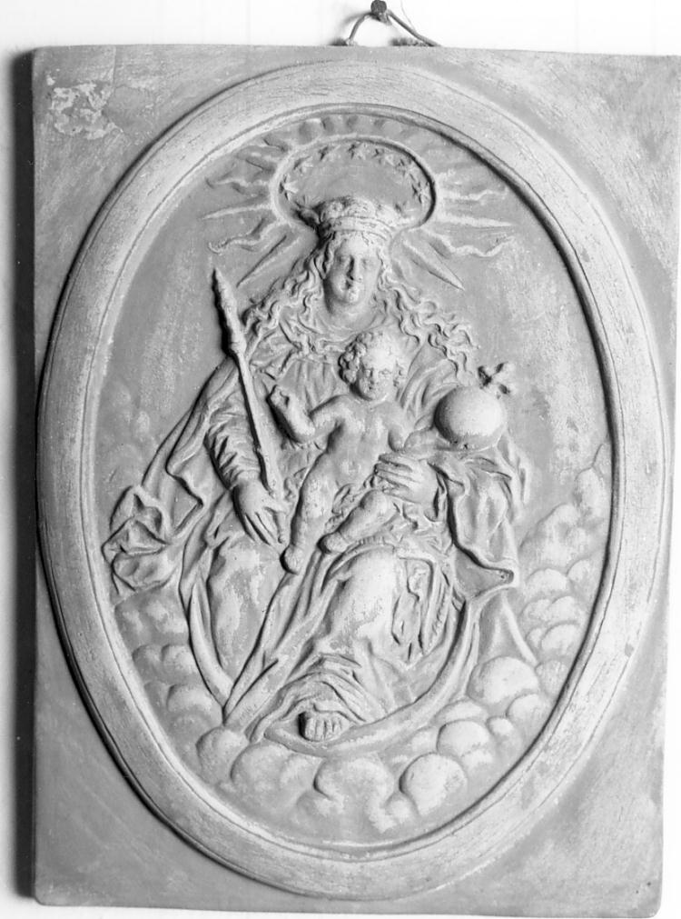 Madonna con Bambino (formella, opera isolata) - ambito emiliano (fine sec. XIX)