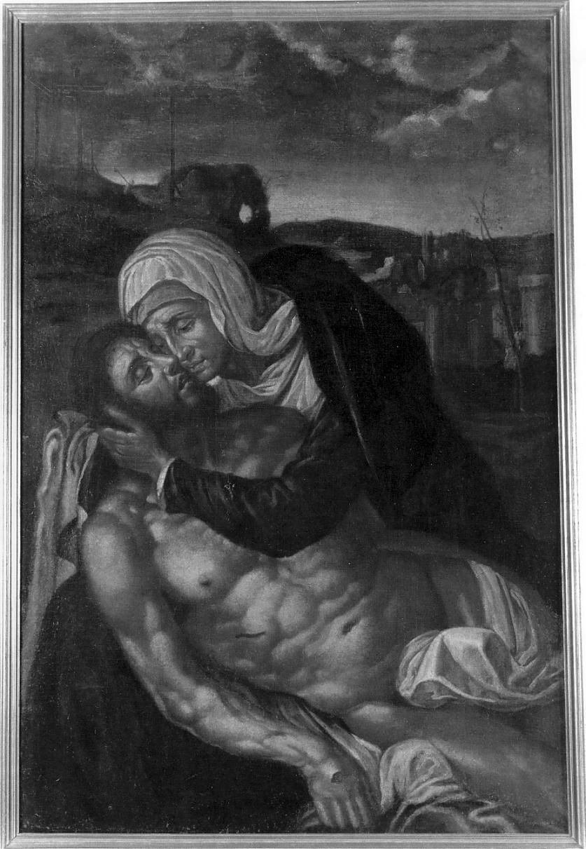compianto sul Cristo morto (dipinto, opera isolata) - ambito emiliano (primo quarto sec. XVIII)