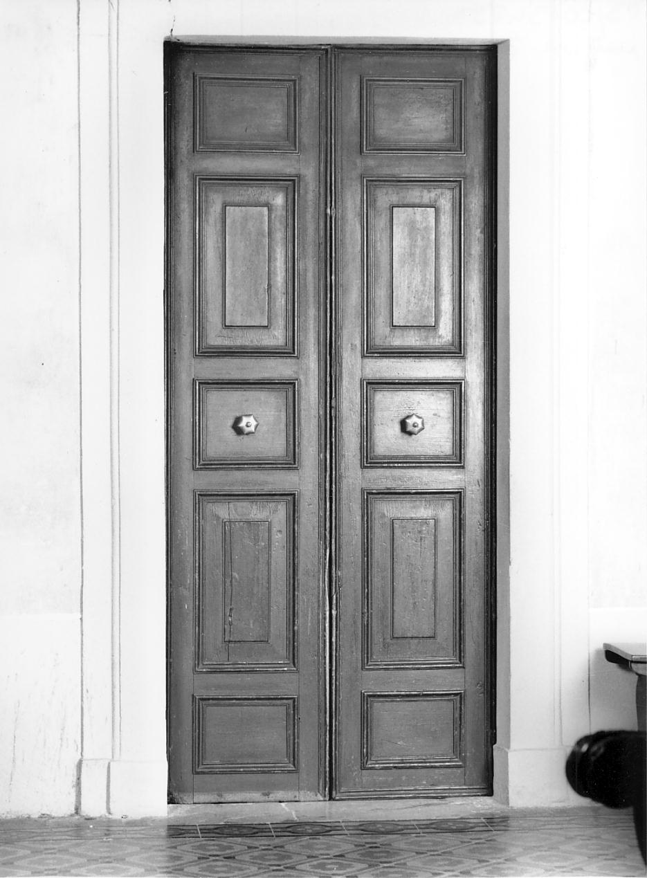 porta - a due battenti, opera isolata - ambito lombardo (metà sec. XIX)