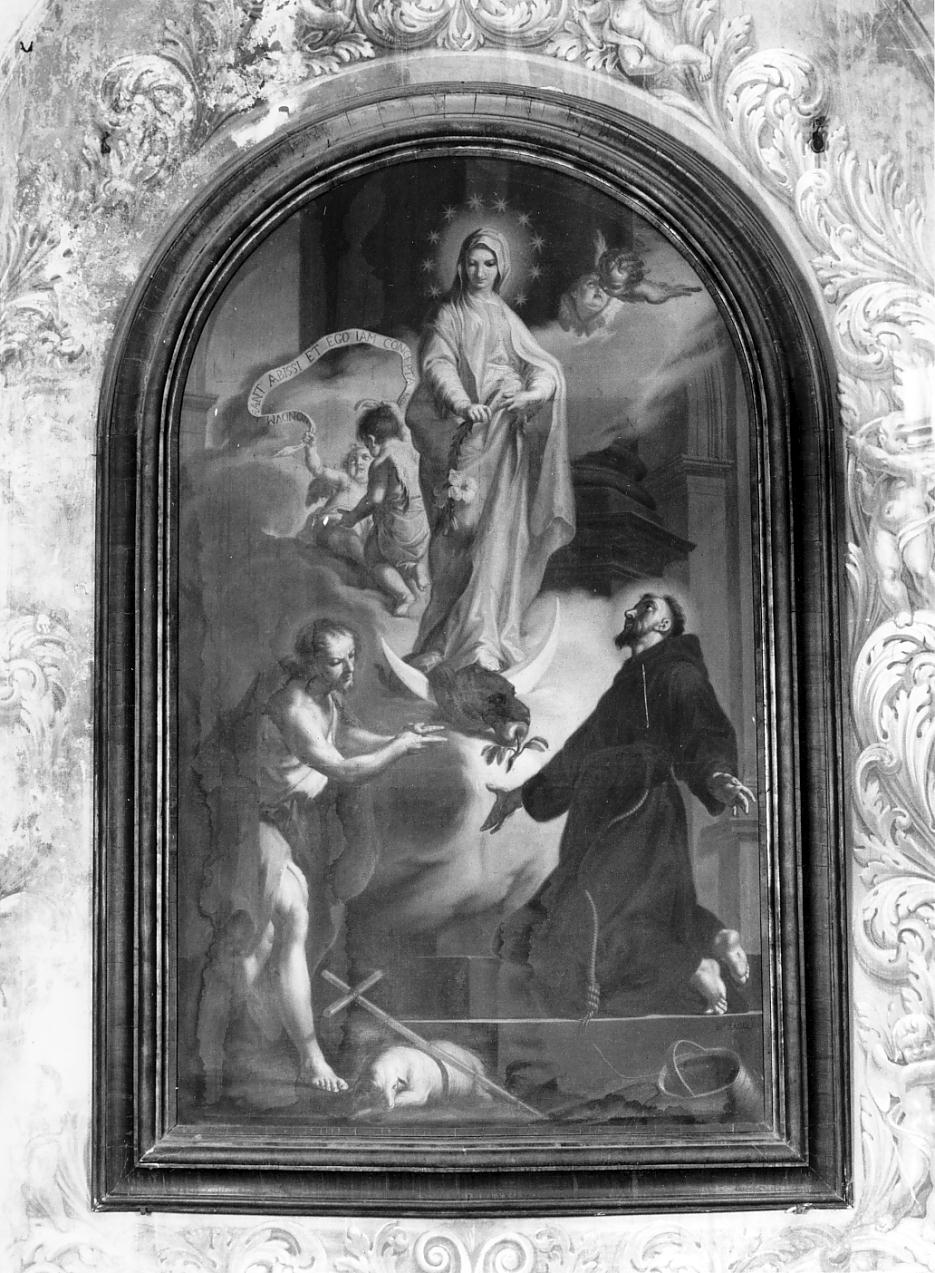 Madonna Immacolata e Santi (dipinto, elemento d'insieme) di Zadei Giovanni Antonio (ultimo quarto sec. XVIII)