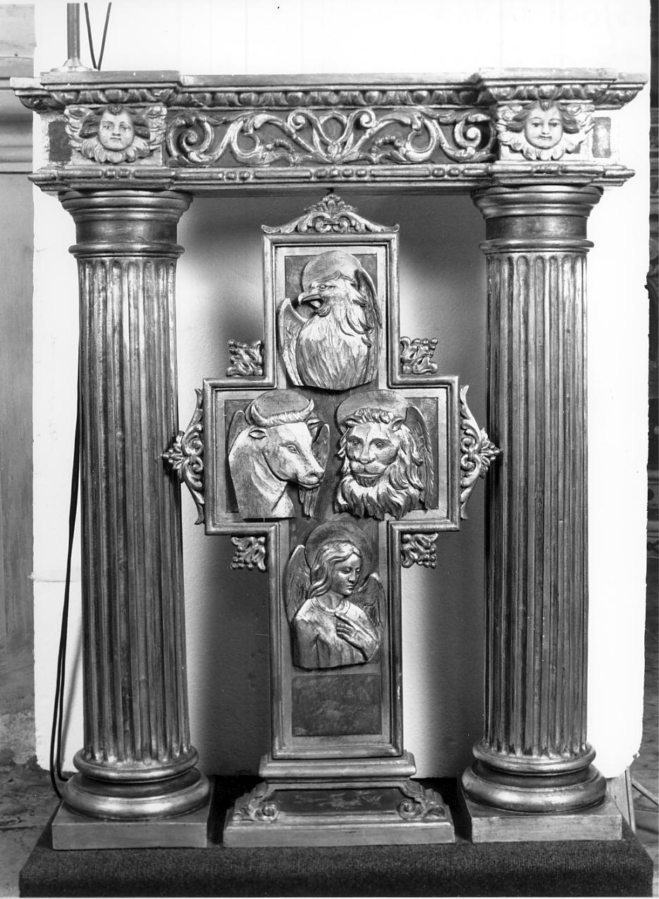 leggio, elemento d'insieme - ambito bresciano (prima metà, terzo quarto sec. XVII, sec. XX)